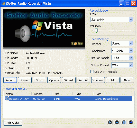 Voice Recorder On Windows Vista